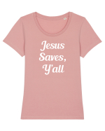 JESUS Tricou mânecă scurtă guler larg fitted Damă Expresser