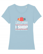 SHOP Tricou mânecă scurtă guler larg fitted Damă Expresser