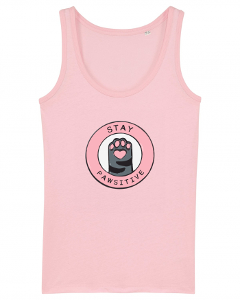 Stay pawsitive Cotton Pink