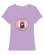 Stay pawsitive Tricou mânecă scurtă guler larg fitted Damă Expresser