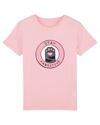 Stay pawsitive Cotton Pink