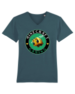 Minecraft Tricou mânecă scurtă guler V Bărbat Presenter