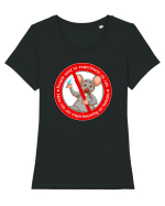 Experiment on humans Tricou mânecă scurtă guler larg fitted Damă Expresser
