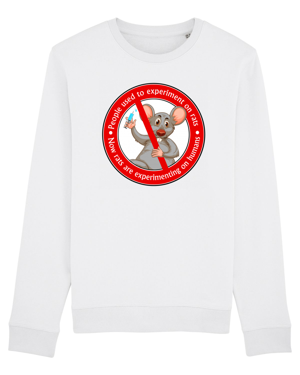 Bluză mânecă lungă Unisex Rise White