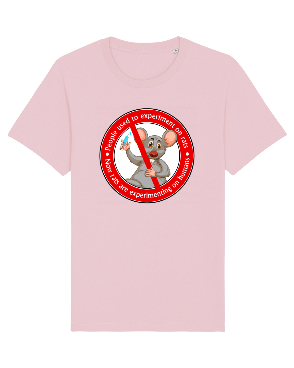 Tricou mânecă scurtă Unisex Rocker Cotton Pink