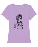 JINX portrait Tricou mânecă scurtă guler larg fitted Damă Expresser