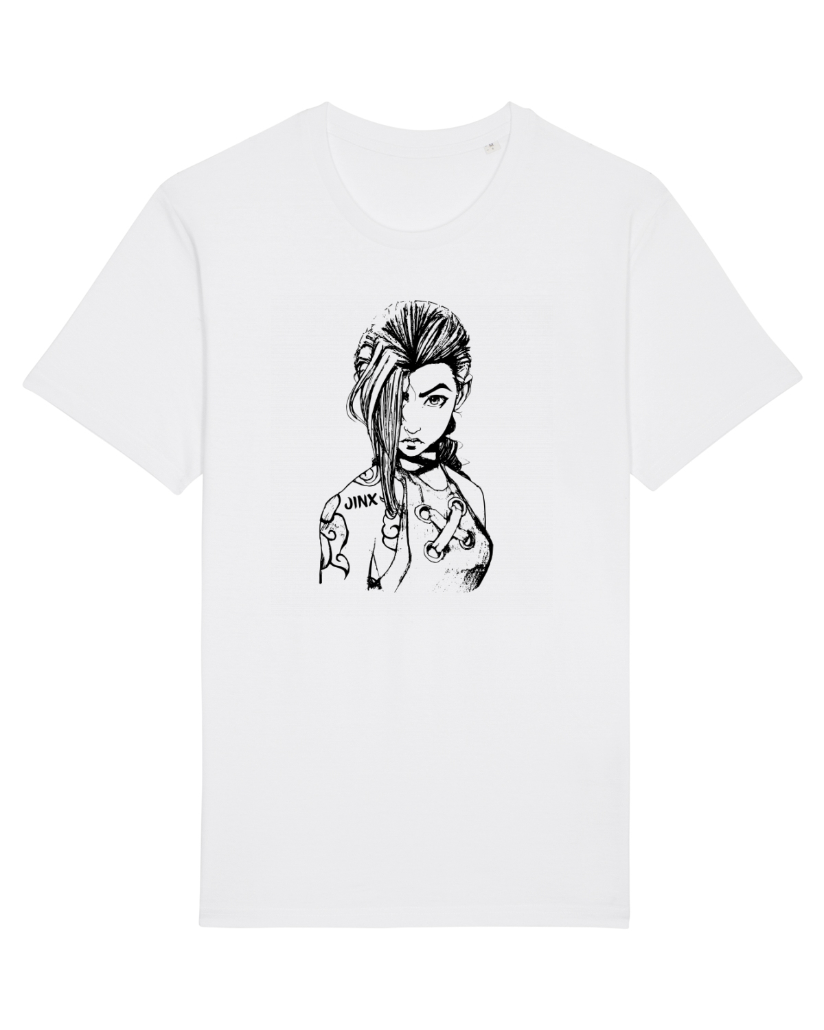 Tricou mânecă scurtă Unisex Rocker White