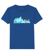 Lup urlând la luna Tricou mânecă scurtă  Copii Mini Creator