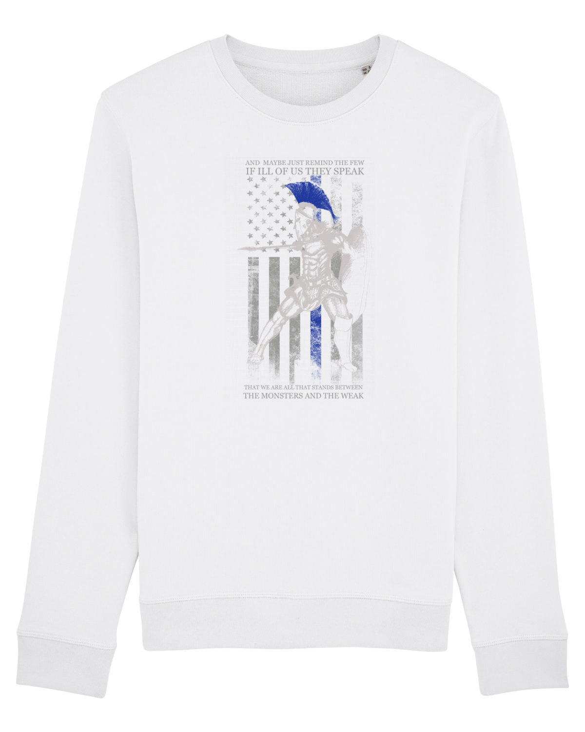 Bluză mânecă lungă Unisex Rise White