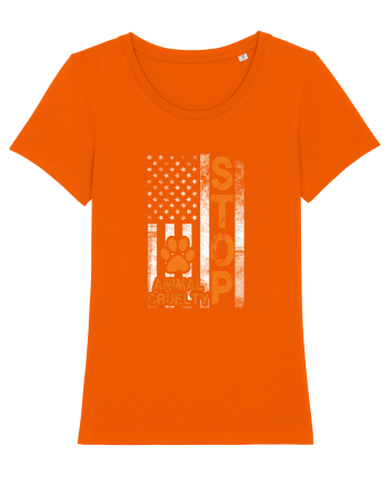 STOP ANIMAL CRUELTY Bright Orange