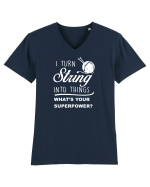STRING Tricou mânecă scurtă guler V Bărbat Presenter