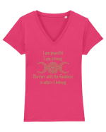 GODDESS Tricou mânecă scurtă guler V Damă Evoker