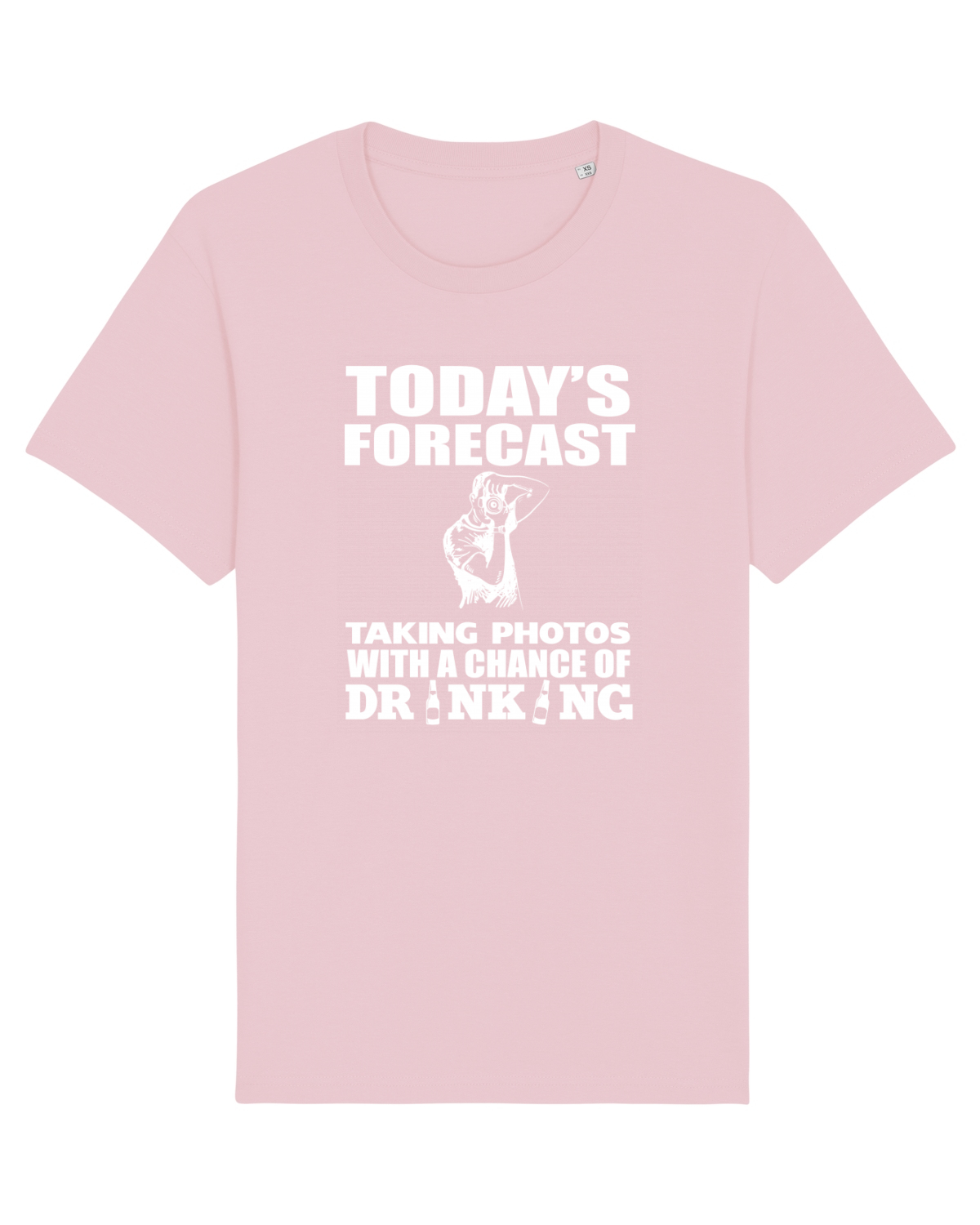 Tricou mânecă scurtă Unisex Rocker Cotton Pink