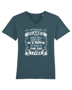 CAT Tricou mânecă scurtă guler V Bărbat Presenter