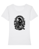 Black Raven Tricou mânecă scurtă guler larg fitted Damă Expresser