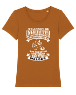 WELDER Tricou mânecă scurtă guler larg fitted Damă Expresser
