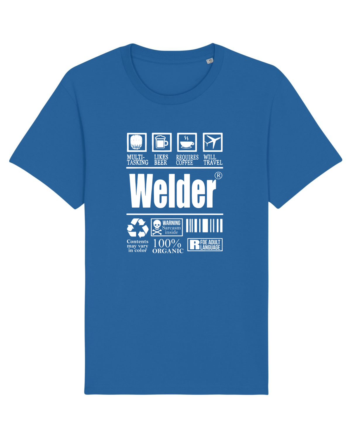 Tricou mânecă scurtă Unisex Rocker Royal Blue