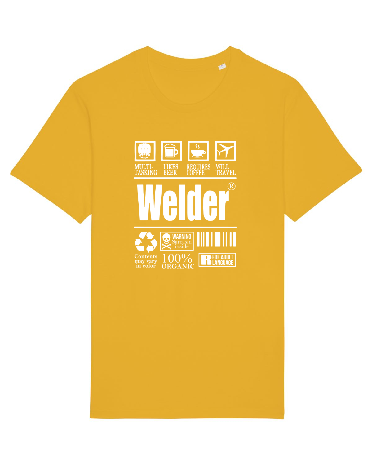 Tricou mânecă scurtă Unisex Rocker Spectra Yellow