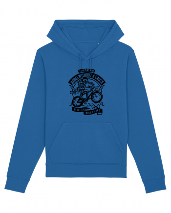 Rebel Biker Skeleton Black Royal Blue