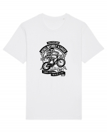 Rebel Biker Skeleton Black Tricou mânecă scurtă Unisex Rocker