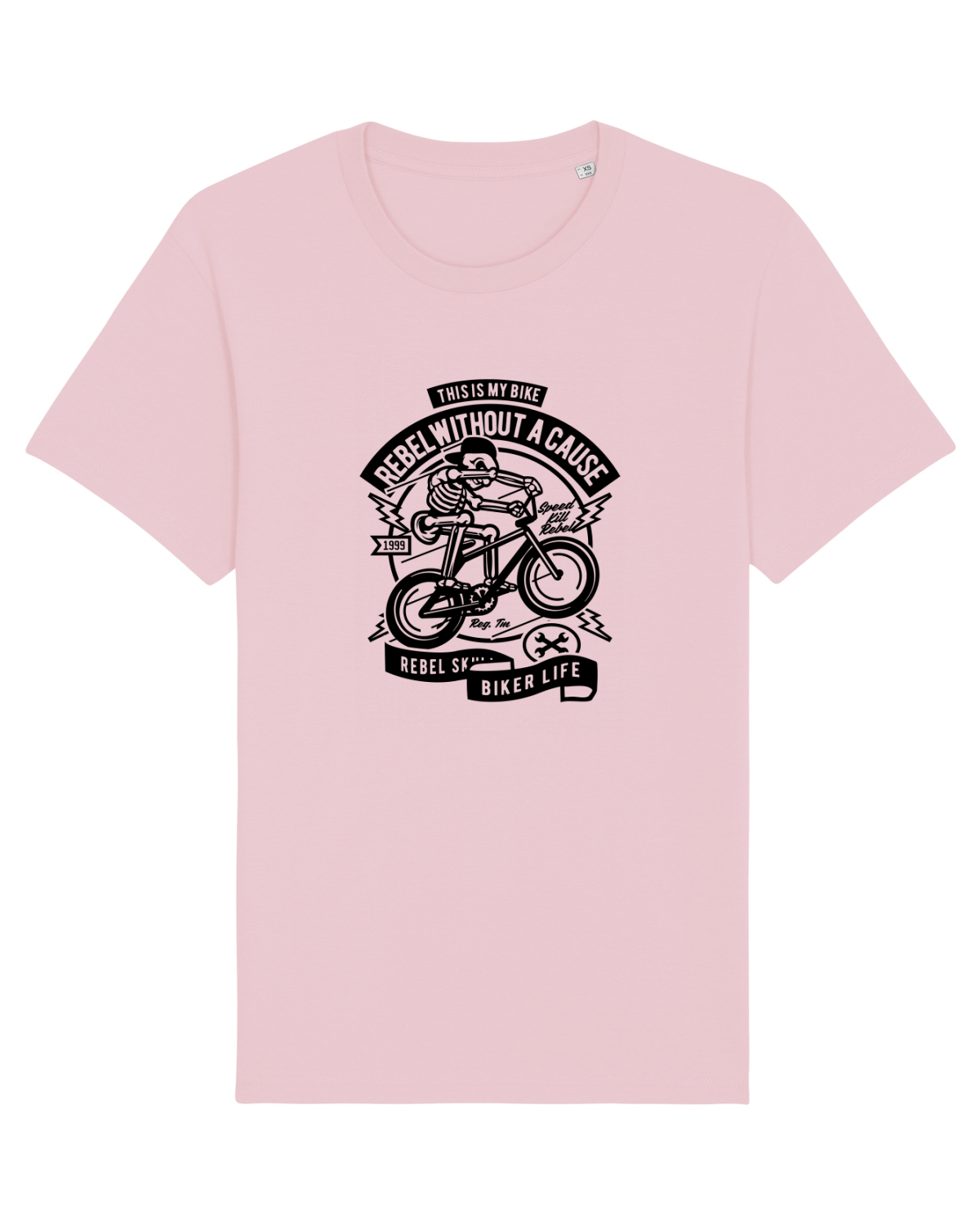 Tricou mânecă scurtă Unisex Rocker Cotton Pink