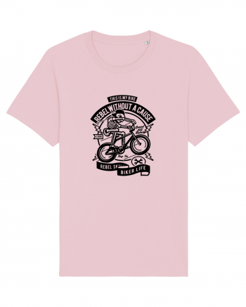 Rebel Biker Skeleton Black Cotton Pink