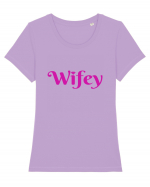 WIFEY Tricou mânecă scurtă guler larg fitted Damă Expresser