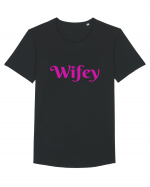 WIFEY Tricou mânecă scurtă guler larg Bărbat Skater