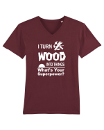 WOOD Tricou mânecă scurtă guler V Bărbat Presenter