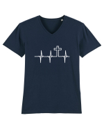 CRUCE Tricou mânecă scurtă guler V Bărbat Presenter