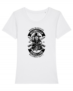 Vendetta Biker Black Tricou mânecă scurtă guler larg fitted Damă Expresser