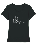 YOGA Tricou mânecă scurtă guler larg fitted Damă Expresser