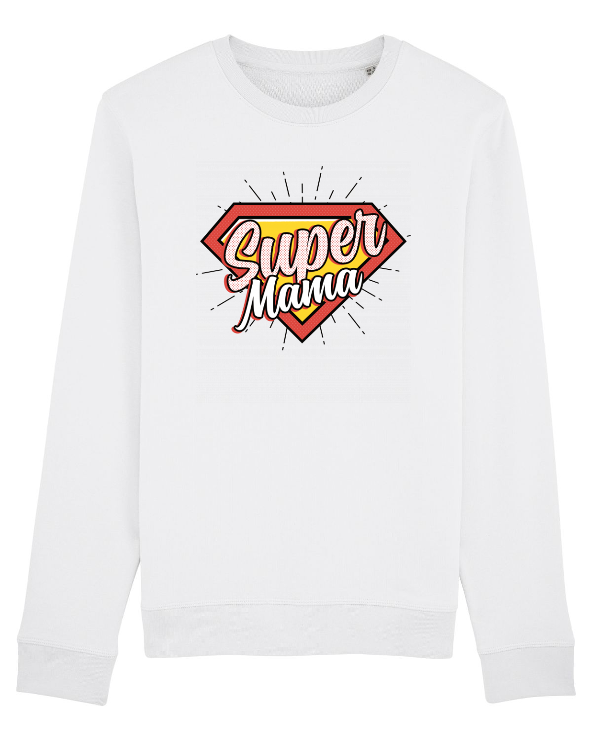 Bluză mânecă lungă Unisex Rise White