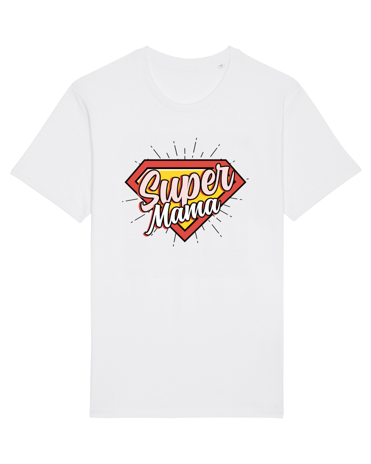 Tricou mânecă scurtă Unisex Rocker White