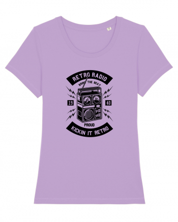 Retro Radio Black Lavender Dawn