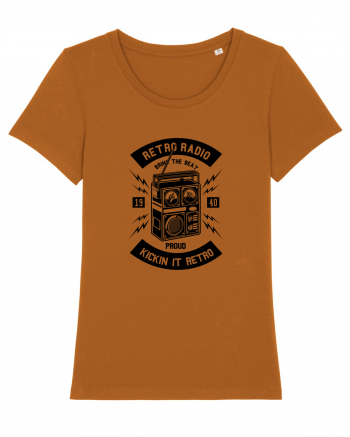 Retro Radio Black Roasted Orange