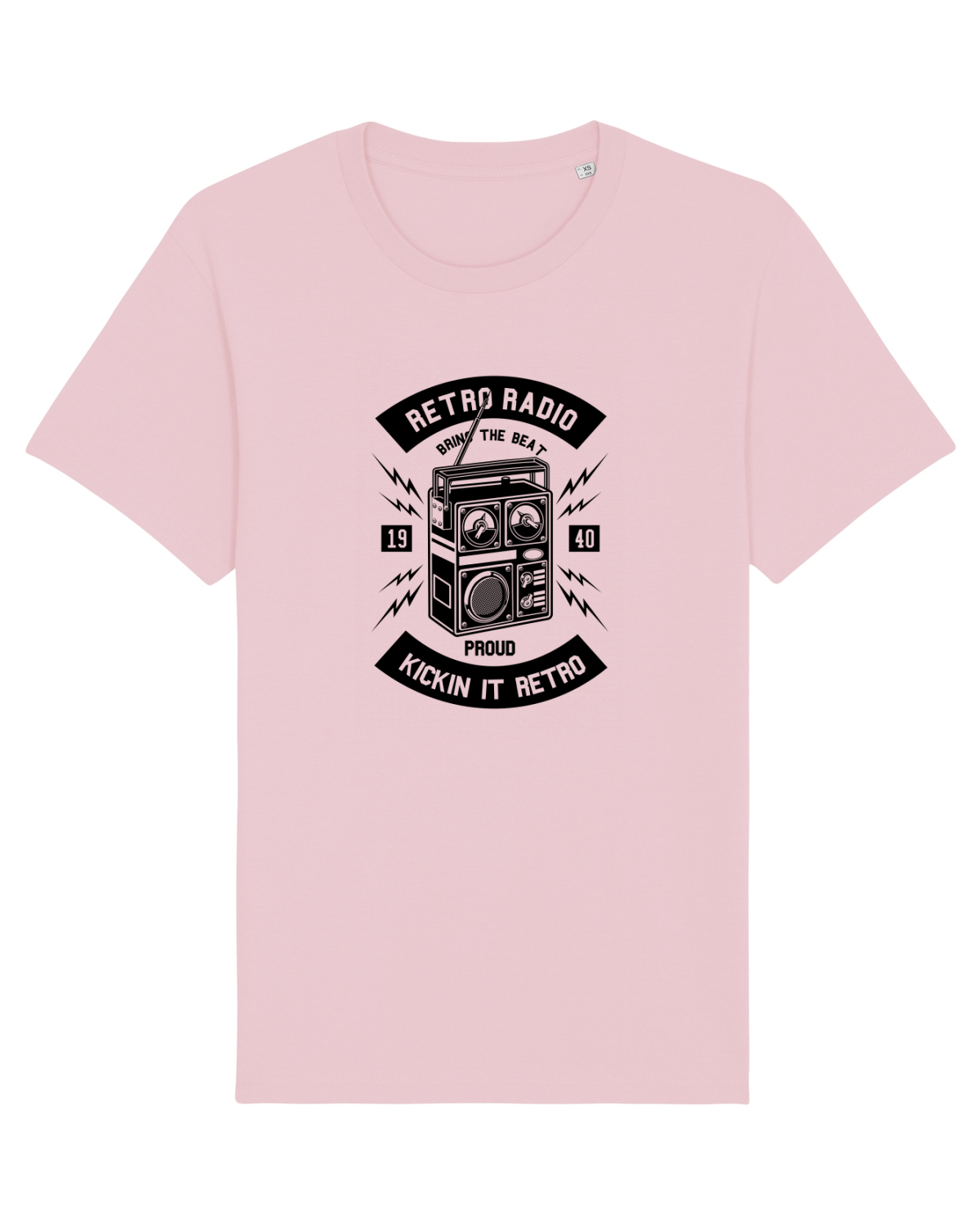 Tricou mânecă scurtă Unisex Rocker Cotton Pink