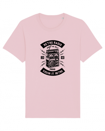 Retro Radio Black Cotton Pink