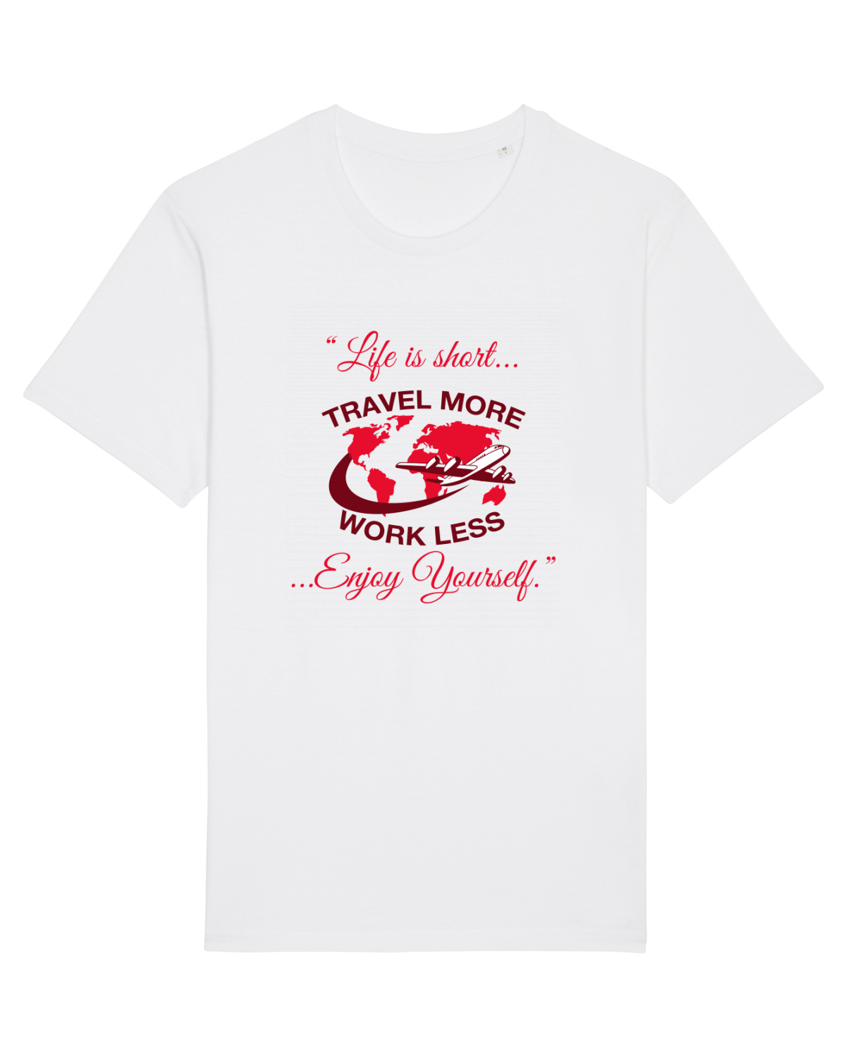 Tricou mânecă scurtă Unisex Rocker White