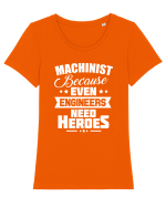 MACHINIST Tricou mânecă scurtă guler larg fitted Damă Expresser