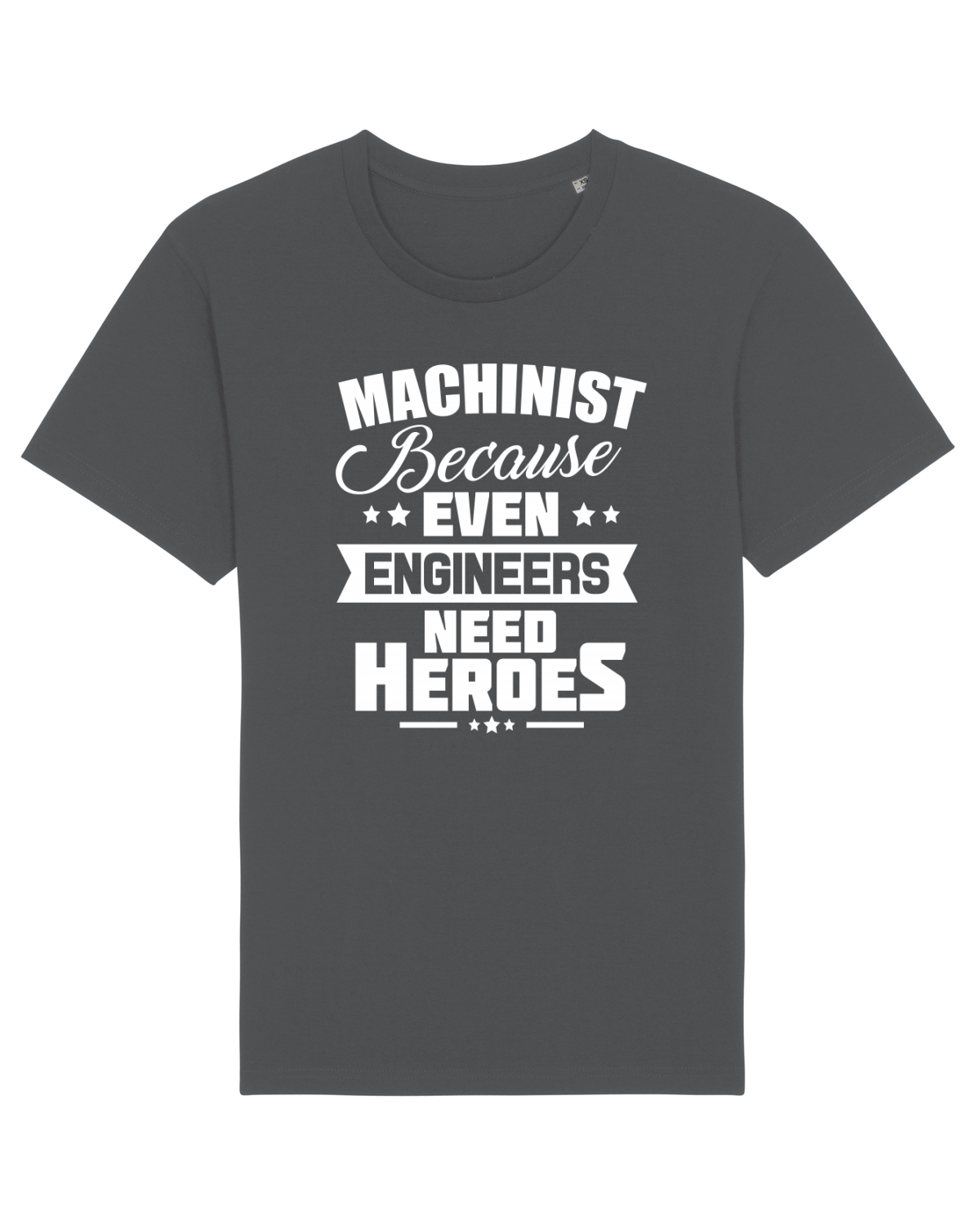 Tricou mânecă scurtă Unisex Rocker Anthracite