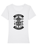 Ride or Die Lifestyle Black Tricou mânecă scurtă guler larg fitted Damă Expresser