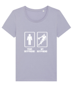 BASCHETBALIST Tricou mânecă scurtă guler larg fitted Damă Expresser