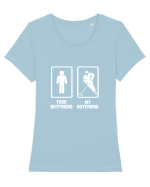 HOCHEI Tricou mânecă scurtă guler larg fitted Damă Expresser