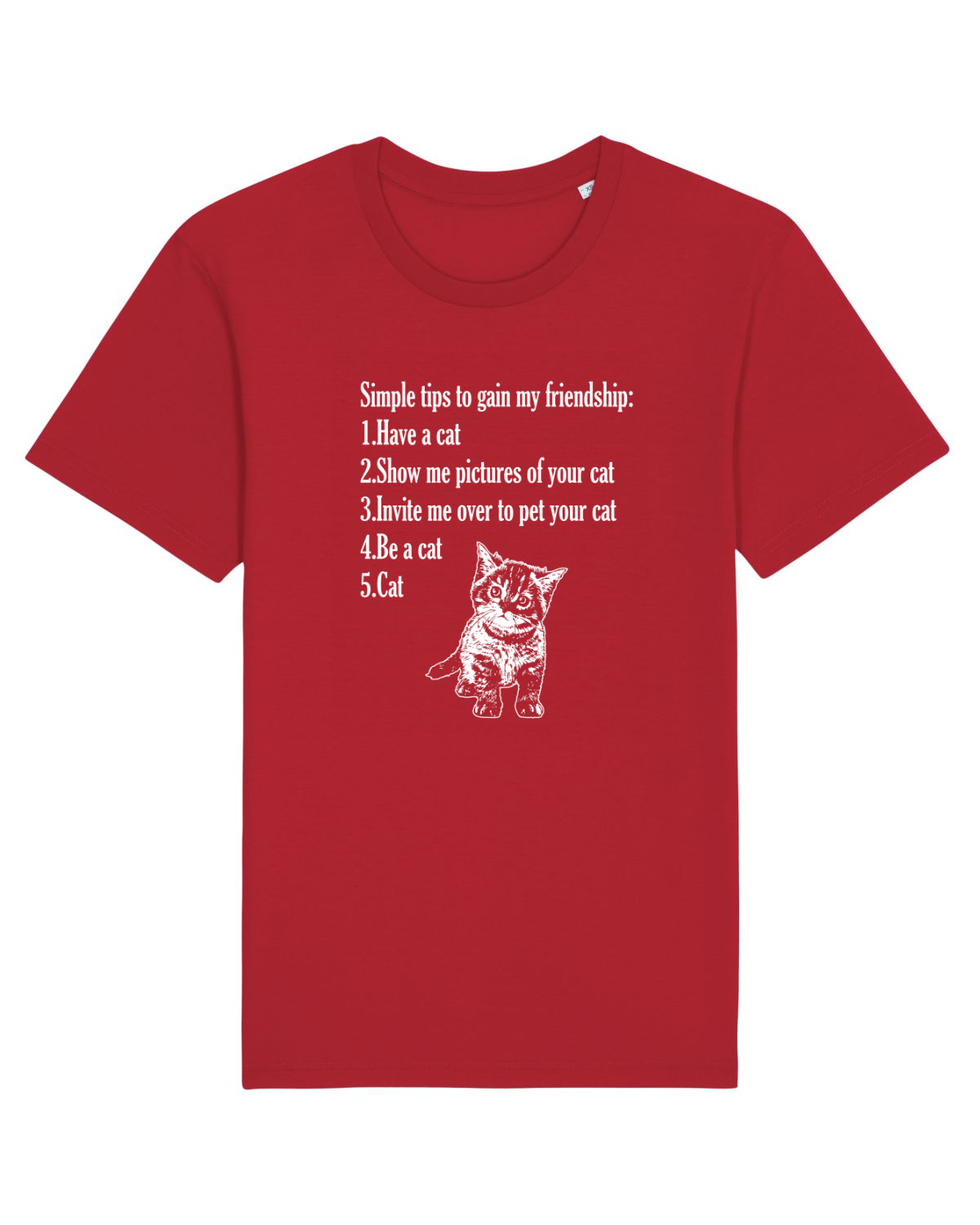 Tricou mânecă scurtă Unisex Rocker Red