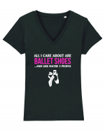 BALLET Tricou mânecă scurtă guler V Damă Evoker