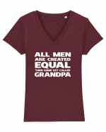 Grandpa Tricou mânecă scurtă guler V Damă Evoker