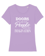 DOORS Tricou mânecă scurtă guler larg fitted Damă Expresser
