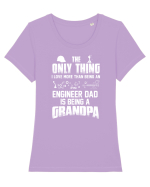 Grandpa Tricou mânecă scurtă guler larg fitted Damă Expresser