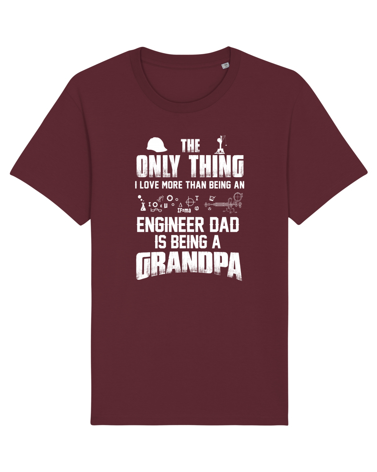 Tricou mânecă scurtă Unisex Rocker Burgundy